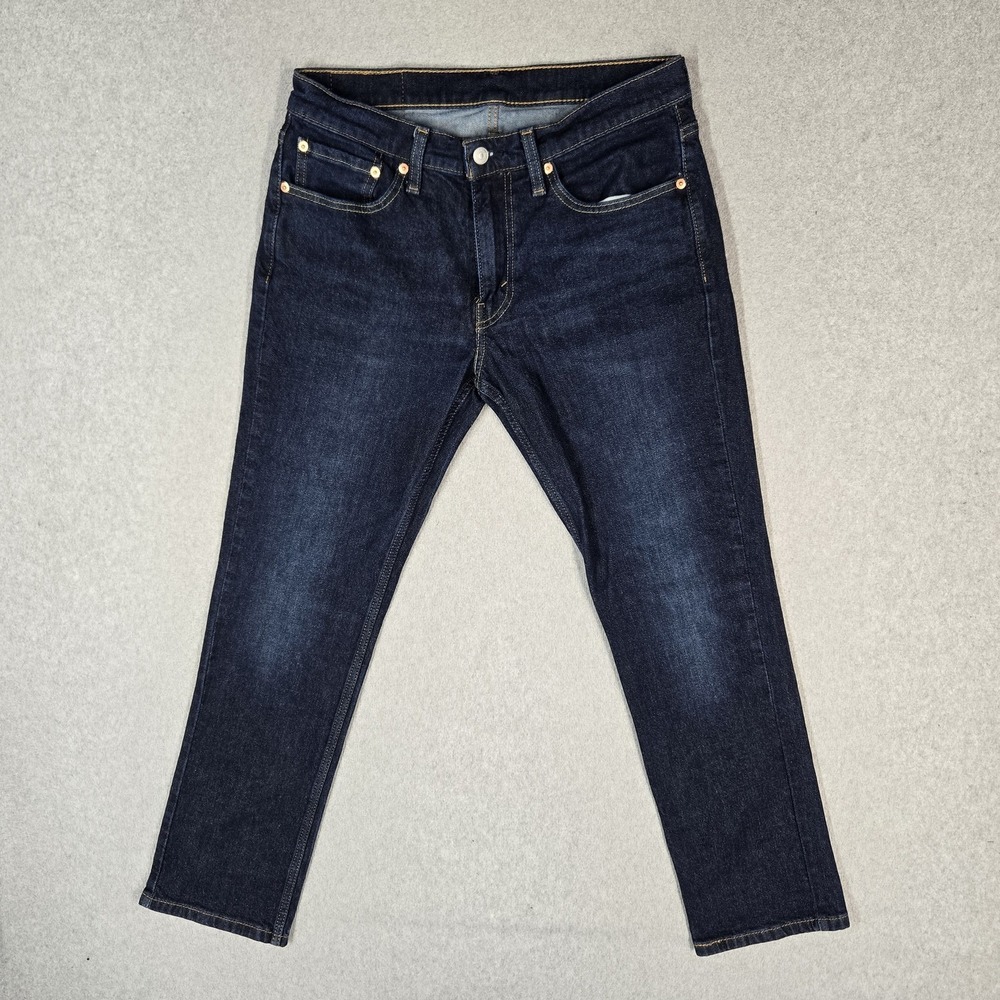 Levi's 511 Men Jeans 32X30 Dark Blue Denim Skinny Slim Low Rise 28" Inseam